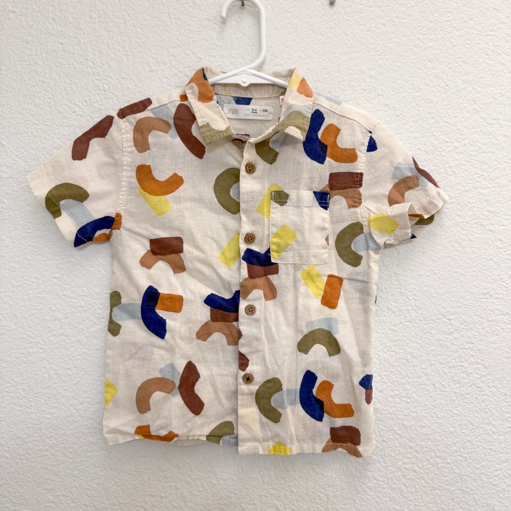 Zara Patterned Button Up